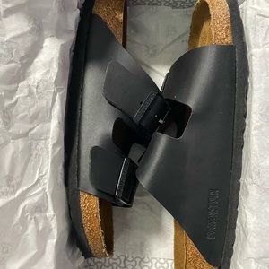Black Arizona Birkenstock sandals
